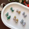 Accesorios para Uñas Navideñas Dibujos Animados Tridimensionales Mixtos Árbol de Navidad Diamantes de Uñas de Resina Accesorios Populares para Uñas Usables Venta al por Mayor