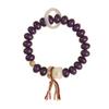 Raiz de Bodhi Ziyu Ziqi tengteng prato de estudante pulseira para jogar urso mini fofo queima de carvão garra fofa pulseira de anel único da sorte