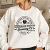 Moletom com Estampa Divertida Europeia e Americana Cabeça de Morcego Fantasma Bruxa Caveira Gola Redonda Suéter Comércio Exterior Mulheres Europeias e Americanas