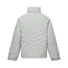Chaqueta de Plumón para Hombre de Invierno Holgada Casual Color Sólido Diseño a Cuadros Sentido de Diseño Cuello Alto Abrigo Protección contra el Frío Calidez Dobladillo con Cordón