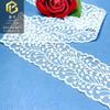Nuevo encaje de seda de leche blanca encaje bordado soluble en agua código de barras diadema DIY accesorios para ropa de niños al por mayor 6 cm