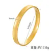 Pulsera de Hielo de Larga Duración Oro de Arena Vietnamita para Mujer Pulsera de Latón de Imitación de Alta Gama Anillo Unisex Joyería