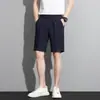 Pantalones de Traje de 5 Puntos Finos de Verano para Hombre Estilo Ins Marca de Moda Sueltos Caídos Pantalones de 5 Puntos Pantalones Casuales de Longitud Media para Hombre