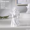 Nordic Retro branco menina anjo decoração ornamentos americano personagem gesso estátua boneca desktop casal presente