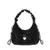 Bolso de Mano Plegado Dulce Estilo Coreano para Mujer, Nuevo Elegante Versátil Verano 2026 Bolso de Hombro Cruzado con Lazo