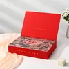 Caja de Regalo de Año Nuevo Hecha a Medida Tapa Abatible Magnética Estampado en Caliente Pastel de Té Caja de Empaque de Regalo de Año Nuevo Caja de Empaque de Cerámica para Té Personalización