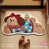 Tapete de Chão de Terra de Diatomáceas com Design de Cachorrinho Fofo, Absorvente, Secagem Rápida, Fácil de Limpar, Antiderrapante, Pode Ser Cortado no Tamanho, Tapete de Banheiro