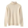 Suéter de Cachemir para Niños y Niñas, Nuevo Estilo Otoño e Invierno, Tejido Grueso de Siete Agujas, Cuello Alto a la Moda, Suéter Básico