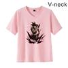 Nueva camiseta transfronteriza de Dragon Ball, Dragon Ball Monkey King, animación periférica, cuello en V, para parejas, manga corta, para hombres y mujeres