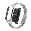 Correa Adecuada para Xiaomi Mi Band 7 Pro, Pulsera Sólida de Acero Inoxidable de Tres Eslabones, Correa Metálica Miband7Pro