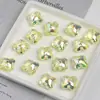 Dingyi Clover de Cuatro Hojas Transparente Multifacético Cuentas Luna Fría Acrílico Electrochapado Cuentas Sueltas Material para Joyería DIY Cadena de Teléfono Móvil