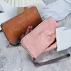 Cartera larga de mano para mujer, estilo coreano, multifuncional, para teléfono móvil, monedero, 2023