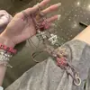 Corrente para Celular Hello Kitty Jeans Arco-Íris Feita à Mão Pingente de Câmera CCD Pingente Fofo Pingente