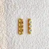 Pulsera Multihilera Chapada en Oro de Cobre Puro 18K Espaciadores Espaciadores de Cuatro Filas/Cinco Filas Accesorios para Joyería DIY Materiales Hechos a Mano