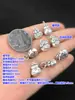 Plata pura s999 Retro Palabra de Bendición Colgante Propicio y Deseoso Cuerda Trenzada a Mano Pulsera Collar Accesorios de Bricolaje Hechos a Mano