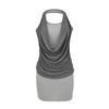 Vestido Chaleco de Tirantes con Cuello Halter Estilo Francés Ligero y Sofisticado para Chicas Atrevidas Verano Nuevo Estilo Ajustado al Cuerpo Falda de Tirantes Corta Vestido