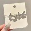 Grampo de Cabelo com Fivela de Sapo Strass Temperamento Liga Feminina Grampo Lateral de Temperamento Clipe Lateral Grampo para Cabelo Quebrado Grampo de Uma Palavra Joias Acessórios de Cabelo