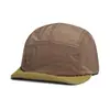 Gorra de cinco paneles de secado rápido con bloques de color a cuadros para hombre y mujer, fina de verano para protección solar al aire libre, ligera, transpirable, con visera suave, gorra de béisbol