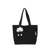 Nueva bolsa para el día a día 2026, bolsa de mano con tema de fresa, bolso de hombro, material de pana, gran capacidad, bolso de mano tote para mujer