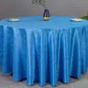 Toalha de Mesa de Hotel Cor Sólida Jacquard Ultrassônico Tecido de Poliéster Toalha de Mesa Redonda Evento de Banquete Refeição Gancho Toalha de Mesa Flor