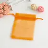 Bolsa de hilo de color sólido opcional multicolor para joyería, dulces, lavanda, bolsa de hilo para empaquetar, cierre de cordón, suministros para bodas, bolsa de embalaje