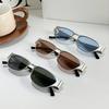 Gafas de Sol Poligonales Ojo de Gato de Metal de Marco Pequeño Europeo y Americano para Hombres y Mujeres Protección UV Gafas de Sol Personalizadas Ins Moda Transfronteriza