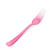 Cuchillo y Tenedor Cuchara Desechables Negro Blanco Dorado Vajilla de Plástico Desechable Cuchillo y Tenedor Cuchara para Bistec Comerciales