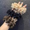 Laços de Cabelo Versáteis Elegantes para Outono e Inverno Estilo Coreano e Japonês Argolas de Toalha Alta Elasticidade Corda para Rabo de Cavalo Acessórios de Cabelo Fabricante de Estojo de Couro para Mulheres