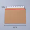 Saco de papel expresso kraft autoadesivo para abertura fácil de rasgar, à prova d'água, à prova de choque, saco de arquivo, envelope com zíper, saco para documentos em estoque