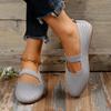Deseo comercio exterior talla grande Flyknit transpirable de corte bajo sin cordones de una sola capa zapatos de mujer transfronterizos de corte bajo planos holgazanes transpirables zapatos de trabajo