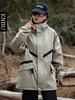 Chamarra con capucha para exteriores estilo montaña de otoño para hombre, adecuada para hombres y mujeres, chamarra casual versátil para parejas