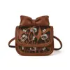 Bolsa Infantil con Diseño de Gato Lindo y Lazo, Bolso de Labial de PU, Elegante Bolso Cruzado de Princesa, Estilo Padre-Hijo, Bolso de Hombro para Niñas