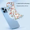 Capa de Celular Floral com Vibe de Verão Transparente Apple 18Promax Furo Fino Cobertura Total Anti-Queda Capa para Iphone17