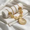 Nova Corrente de Cintura de Metal para Mulheres com Padrão Espiral, Decoração de Corrente Estilo Étnico Retrô, Acessório Moderno Transfronteiriço Europeu e Americano
