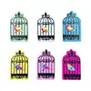 Múltiples Tipos de Botones de Pájaro de Dibujos Animados de Madera, Accesorios de Ropa DIY Pintados a Mano, 50 Piezas por Paquete, Listos para un Ambiente Festivo