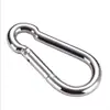 Mosquetón de resorte de hierro con forma de calabaza del fabricante, hebilla de seguridad para exteriores con capacidad de carga, anillo de conexión para equipo de fitness