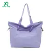 Nova bolsa de tecido de grande capacidade, bolsa tote de lona casual, bolsa de mão simples de cor sólida, bolsa de ombro, leve, personalizada de fábrica