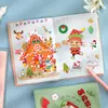 Presentes de Natal Transfronteiriços Festa de Natal Feriado Infantil Adesivos de Desenho Animado Feitos à Mão Quebra-Cabeça de Natal Adesivos de Emoticons