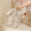 Mono de invierno acolchado con estampado de flor de ciruelo para niñas, ropa cálida estilo chino para recién nacidos para salidas