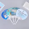 Ventilador de Publicidade de Plástico Personalização Presente de Celebração de Casamento Ventilador Redondo Promoção de Verão no Chão Ventilador Pequeno Pode Ser Personalizado