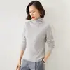 Suéter de punto trenzado 2025 para mujer, jersey de punto trenzado de ochos, cuello alto, nuevo estilo de otoño e invierno
