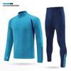 Uniforme de futebol semi-pull para atacado, conjunto de uniforme de treinamento de futebol de manga comprida quente, casaco, uniforme de equipe esportiva de outono e inverno, uniforme de aparência