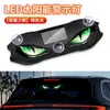 Luz LED Solar Inalámbrica Ojo de Diablo Triangular Decorativa para Ventana de Coche para Ambiente Interior, No Requiere Cableado