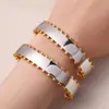 Pendientes Pulsera de Estilo Transfronterizo Europeo y Americano de Moda Nicho Pulsera Abierta en Forma de C Pulsera Abierta Simple para Mujer