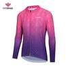 Ropa de ciclismo de manga larga transpirable para hombre, ropa de ciclismo de exterior de otoño, con cremallera fina, para ciclismo de carretera, venta al por mayor