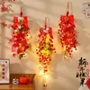 2026 Año del Caballo Decoración de Año Nuevo Fruta y Personaje de la Fortuna Adornos Colgantes Colgantes de Puerta Festival de Primavera Decoraciones de Año Nuevo Fortuna y Riqueza Decoraciones de Entrada