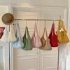 Bolso Tote de Punto Hueco de Gran Capacidad Estilo Nuevo, Bolso de Playa Casual de Moda y con Estilo, Bolso de Hombro Artístico Estilo Bosque
