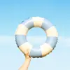 Mango de PVC engrosado flotador para adultos piruleta vintage flotador para debajo del brazo flotador inflable a rayas venta al por mayor