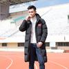 Roupa Nacional Chinesa Taekwondo Roupa Acolchoada de Algodão de Comprimento Médio para Adultos e Crianças Quente Esportiva Pai-filho Roupa Acolchoada de Algodão Casaco Exterior Estampado