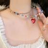 Serie Dopamina de Verano ~ Collar Colorido Divertido, Accesorios Femeninos Dulces y Frescos, Cadena para Clavícula Coreana Ins de Nicho de Alta Gama